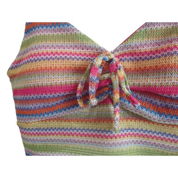 No Boundries NOBO Crochet Bralette Crop Tank Top Sz M 7/9 Juniors - Picture 2 of 5